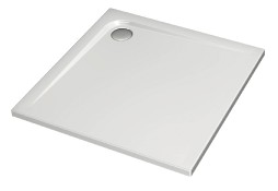 Piatto doccia UltraGL, quadrato, colore bianco europeo, altezza 4 cm.