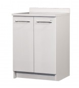 Base da 60 cm. con Top, 2 ante con finitura lucida, maniglia cromo Superbrill Base da 60 cm. con Top, 2 ante con finitura lucida, maniglia cromo Superbrill