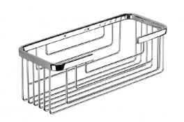 Porta oggetti singolo rettangolare per doccia cromo Porta oggetti singolo rettangolare per doccia cromo