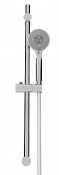 Astra doccia MAREA tonda, A RISPARMIO IDRICO, con supporto regolabile, flessibile antitorsione conico Silverflex da 150 cm, doccetta in abs 3 funzioni.