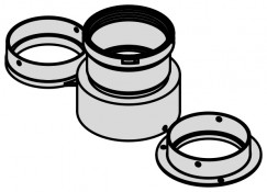 Kit sistema sdoppiato Ø 80 Kit sistema sdoppiato Ø 80