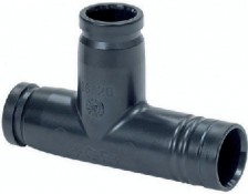 TEE intermedio con profilo tubo laterale TEE intermedio con profilo tubo laterale