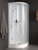 K750 Corner di Kinedo - Cabina doccia con GENERATORE DI VAPORE. 
Permette di abbinare al piacere della doccia il relax del bagno di vapore, per un effetto rigenerante. Porte  scorrevoli in crista[...]