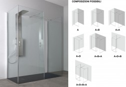 MOD. A - Walkin 8 mm Lato A 80 Trasp. Argento Lucido Reversibile MOD. A - Walkin 8 mm Lato A 80 Trasp. Argento Lucido Reversibile