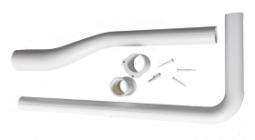 Tubo scomponibile bianco, misure 50x32x950 mm Tubo scomponibile bianco, misure 50x32x950 mm