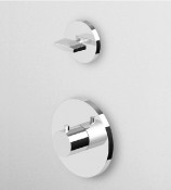 Parte esterna per DOCCIA incasso TERMOSTATICO da 1/2, con rubinetto d'arresto.  Parte esterna per DOCCIA incasso TERMOSTATICO da 1/2, con rubinetto d'arresto.