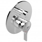 Miscelatore monocomando ad incasso per vasca/doccia (solo parti esterne). Il miscelatore lavora con il corpo ad incasso A1300NU, da ordinare separatamente. Piastra di metallo sottile, solo 6 mm. Miscelatore monocomando ad incasso per vasca/doccia (solo parti esterne). Il miscelatore lavora con il corpo ad incasso A1300NU, da ordinare separatamente. Piastra di metallo sottile, solo 6 mm.