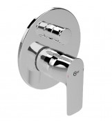 Miscelatore monocomando ad incasso per vasca/doccia (solo parti esterne). Il miscelatore lavora con il corpo ad incasso A1300NU, da ordinare separatamente. Piastra sottile, solo 6 mm. Miscelatore monocomando ad incasso per vasca/doccia (solo parti esterne). Il miscelatore lavora con il corpo ad incasso A1300NU, da ordinare separatamente. Piastra sottile, solo 6 mm.