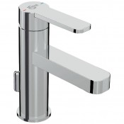 Miscelatore monocomando per lavabo con bocca d'erogazione da 116 mm CON ASTA DI COMANDO SCARICO E PILETTA in metallo da 1 Miscelatore monocomando per lavabo con bocca d'erogazione da 116 mm CON ASTA DI COMANDO SCARICO E PILETTA in metallo da 1