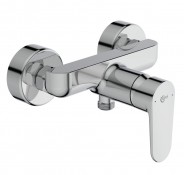 Miscelatore monocomando esterno per doccia, Limitatore della temperatura, Raccordi ad S orientabili per interasse da 127 mm a 173 mm, Senza accessori doccia Miscelatore monocomando esterno per doccia, Limitatore della temperatura, Raccordi ad S orientabili per interasse da 127 mm a 173 mm, Senza accessori doccia