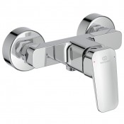 Miscelatore esterno per doccia con raccordi ad S da 1/2” regolabile per interasse da 150±23 mm. Cartuccia da 38 mm con sistema EKO. Non è corredato di componenti doccia Miscelatore esterno per doccia con raccordi ad S da 1/2” regolabile per interasse da 150±23 mm. Cartuccia da 38 mm con sistema EKO. Non è corredato di componenti doccia