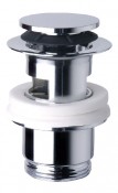 3530 - Piletta CLICKER lavabo alta 60 mm controdado cilindrico H 40, con troppo pieno