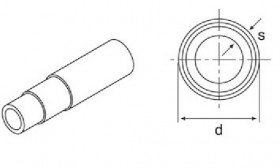 Tubo universale RAUTITAN stabil 50,63 IN BARRE - Tubo multistrato metallo-polimero (PE-Xc/Al/PE-RT) secondo DVGW foglio di lavoro W542, UNI EN ISO 21003 e strato di alluminio secondo UNI EN 573-3[...]