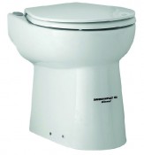 SANICOMPACT 43 Silence WC + LAVABO - Vaso con trituratore incorporato, scarica anche un lavabo, non necessita di cassetta di risciacquo, particolarmente compatto. 
Ø tubo di scarico 32 mm - Cera[...]