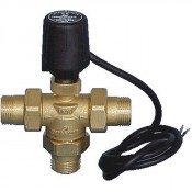 Valvole di zona da 3/4 a tre vie filettate, corpo in ottone, complete di bocchettone Valvole di zona da 3/4 a tre vie filettate, corpo in ottone, complete di bocchettone