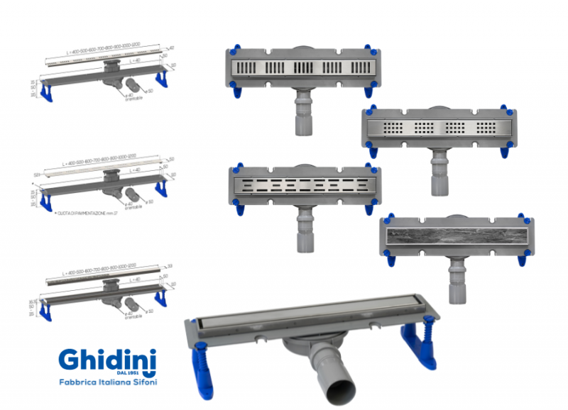 Nuove canaline doccia: design, funzionalità e massima affidabilità