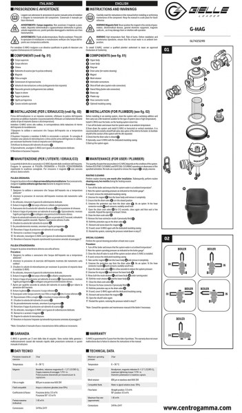 istruzioni di montaggio G-MAG