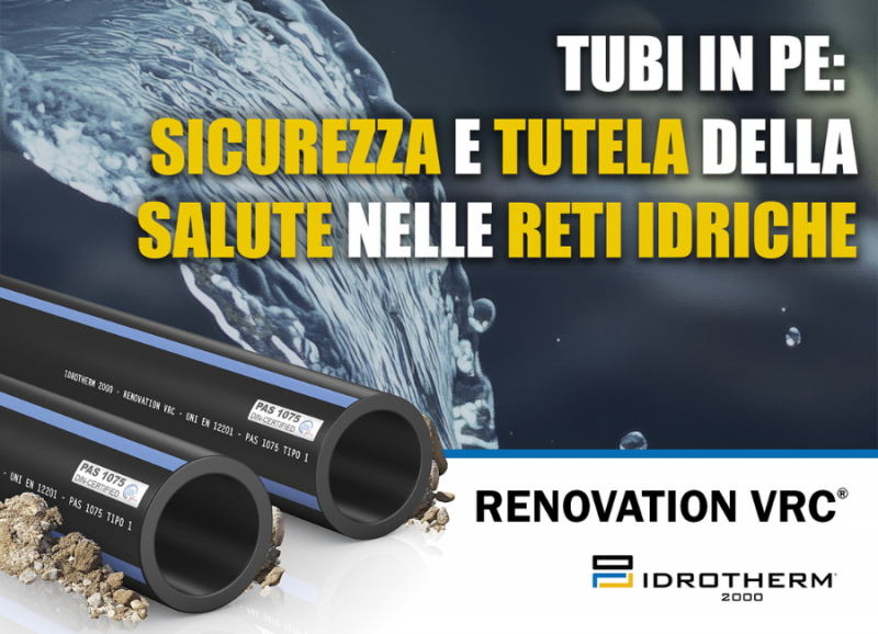 Renovation VRC®: la nuova frontiera delle tubazioni in PE100-RC